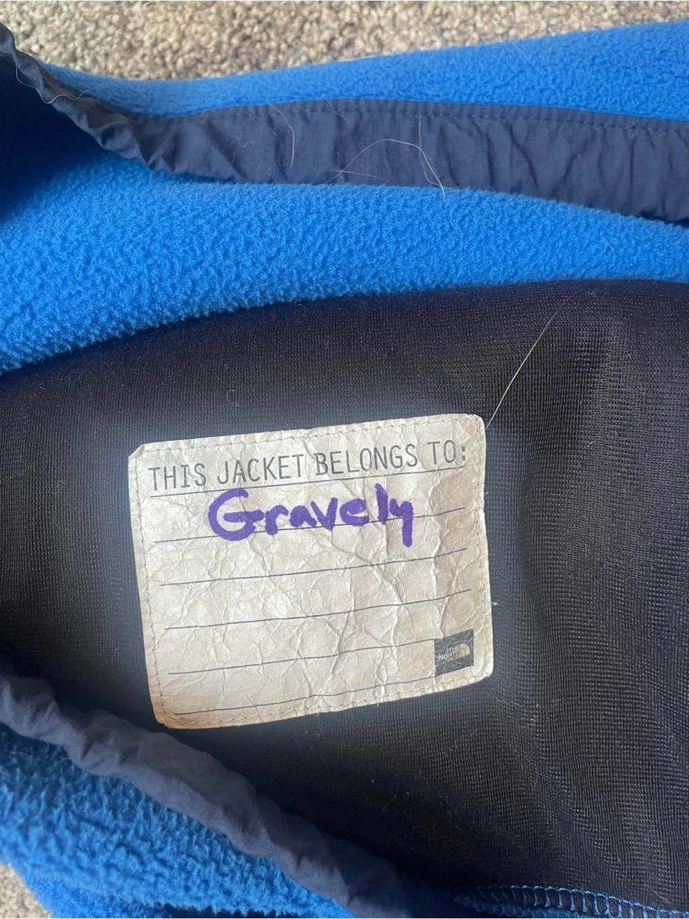 The North Face Kids Blue & Navy Denali Fleece Jacket XL 18/20